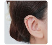 Gold plated Hearts Ear Cuff EC-767-GP